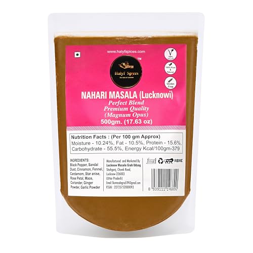Image 2 of 500 g (Pack of 1) for the product Halyf Spices Lucknowi Nihari Masala 50g