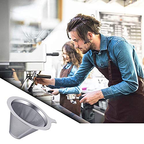 Image 7 of HASTHIP Pour Over Coffee Filter, Paperless Coffee Dripper 2-4 Cup SUS