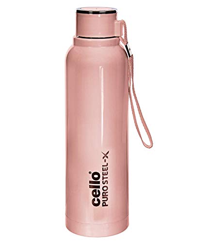 Image 4 of Cello Puro Steel-X Benz PU Insulated Water Bottle Set of 4, 650 ml Each