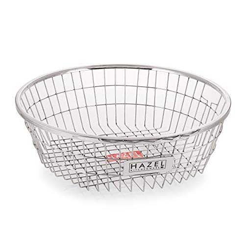 Image 3 of HAZEL Round Stainless Steel Dish Drainer Basket for Kitchen