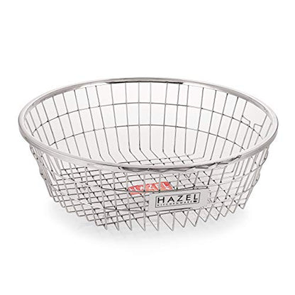 Image 3 of HAZEL Round Stainless Steel Dish Drainer Basket for Kitchen