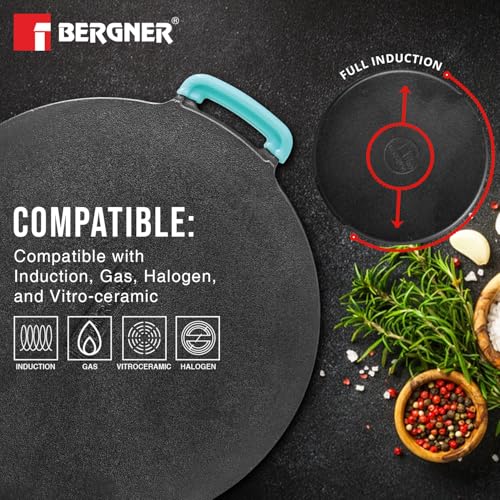 Image 6 of BERGNER Eco Cast Iron 30cm Flat Multi Tawa with One Sided Handle