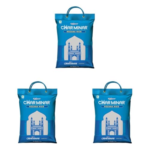 Image 4 of 5 kg/(Pack of 3) / Rozana for the product Kohinoor Charminar Select Basmati Rice