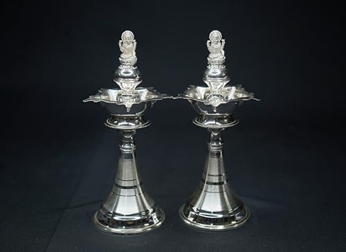 Image 1 of Default Title for the product Dista Silvers Diya with Laxmi Design 130g