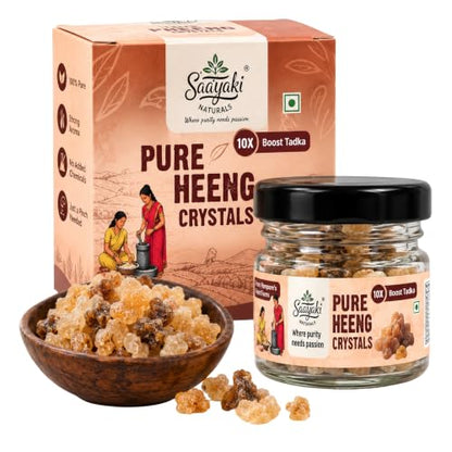 Image 1 of Default Title for the product SAATYAKI NATURALS Pure Hing (Asafoetida) Crystals – 10gm