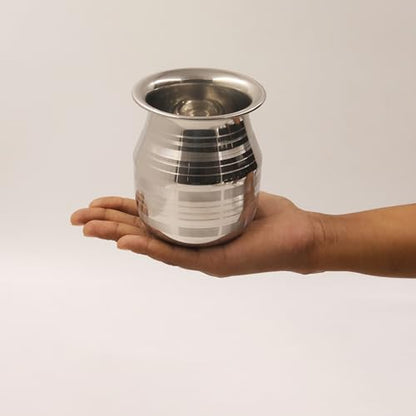 Image 7 of Spillbox Stainless Steel Lota | Kalash | Sombu | Theertha Sembu | Vessel |Jug | Karwachauth | Diwali | Mandir Wedding|Kamandal|Gangajal|Water Gangotri|Chambu 450ml