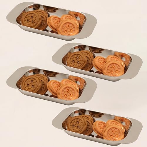 Image 3 of Pack of 4 for the product Spillbox Stainless Steel Idly Sambar Plate
