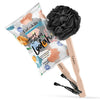 Image 1 of 1 Pc / Pack of 1 for the product Fabskin Bath Brush Loofah For Men & Women With Wooden Handle Black