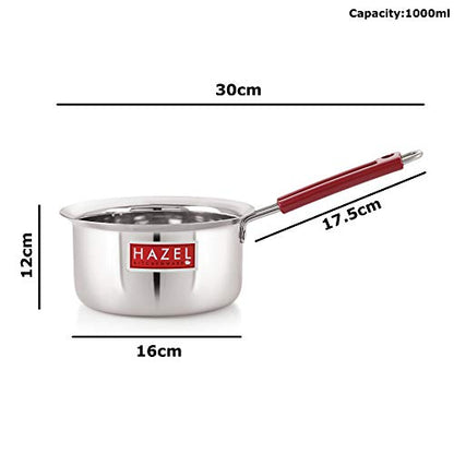 Image 4 of HAZEL Stainless Steel Milk Saucepan Tea Pan 1000 ML