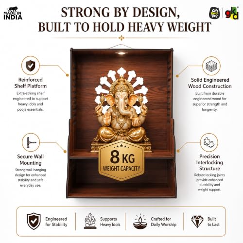 Image 8 of Gift Kya De Wooden Pooja Mandir