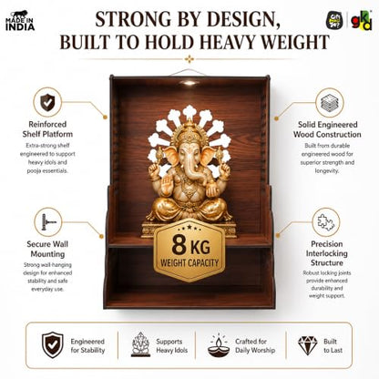 Image 8 of Gift Kya De Wooden Pooja Mandir
