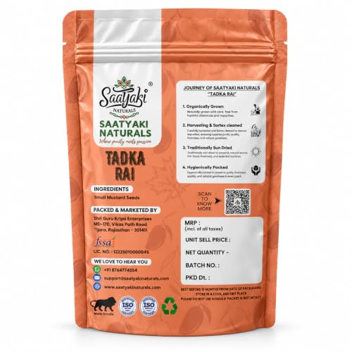 Image 5 of SAATYAKI NATURALS Organic Mustard Seeds