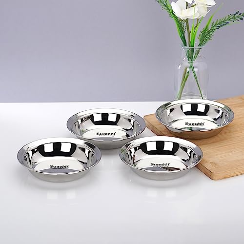 Image 8 of 4PC / 14.5cm for the product Sumeet Stainless Steel Serving Plates