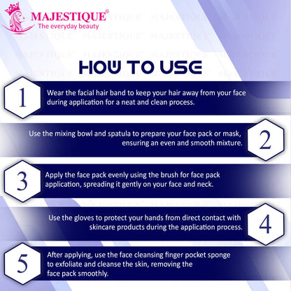 Image 4 of Majestique Face Pack Applicator Kit