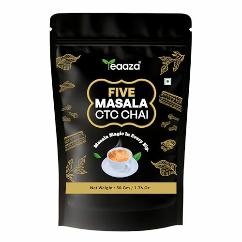 Image 1 of Pack of 1 for the product Teaaza Premium Masala Chai, Assam Ctc Tea Blend 50G