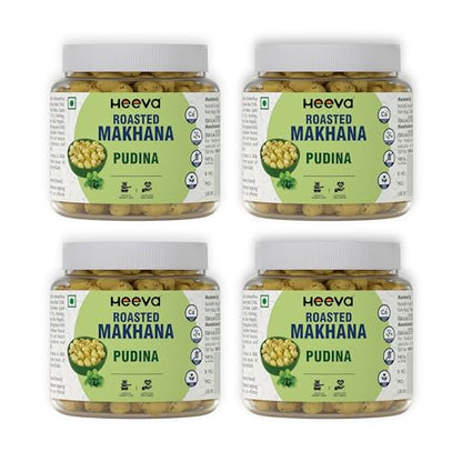 Image 1 of Default Title for the product Heeva Roasted Makhana Foxnut Pudina Flavour 100g Pack of 4