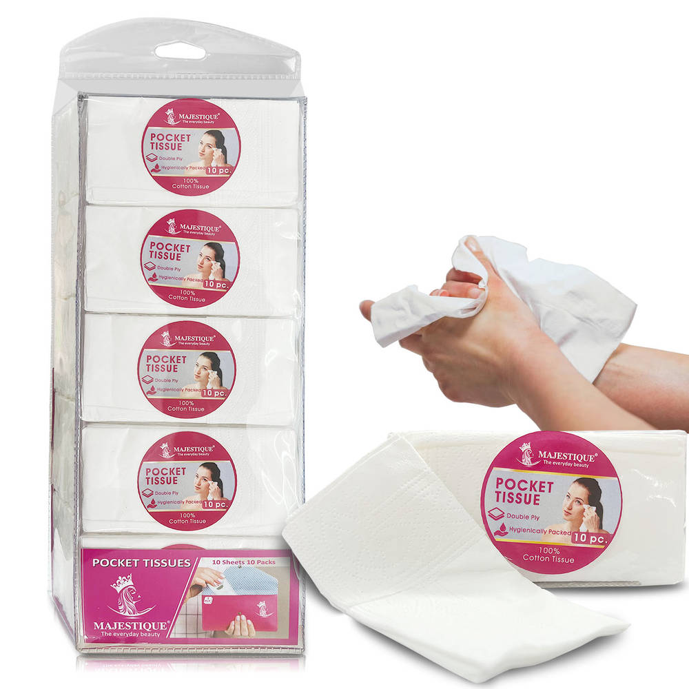 Image 1 of 50 g for the product Majestique Mini Facial Pocket Tissues - Pack of 10