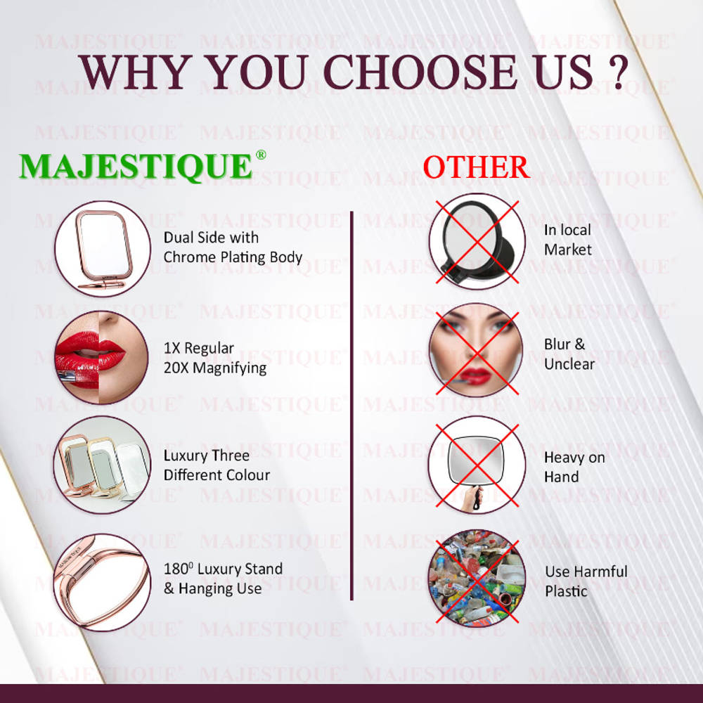 Image 4 of Majestique Table Top Double Side Makeup Mirror