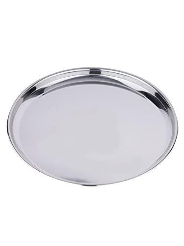 Image 4 of neelam Stainless Steel Buffet Plate Set of 12 17.5 cm