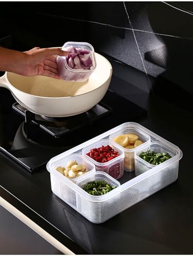 Image 3 of HomeWiz Fridge Storage Containers 3500ml 6-Grid