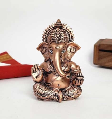 Image 13 of Resin-Copper -Plated for the product Gold Art India Ceramic Ganesh Idol