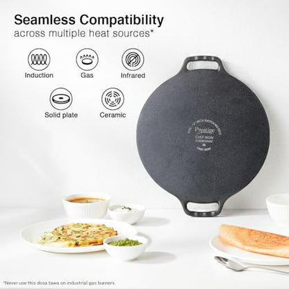 Image 5 of Prestige 30 cm Cast Iron Dosa Tawa