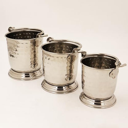 Image 4 of Spillbox Stainless Steel Serving Bucket Mini Set of 3