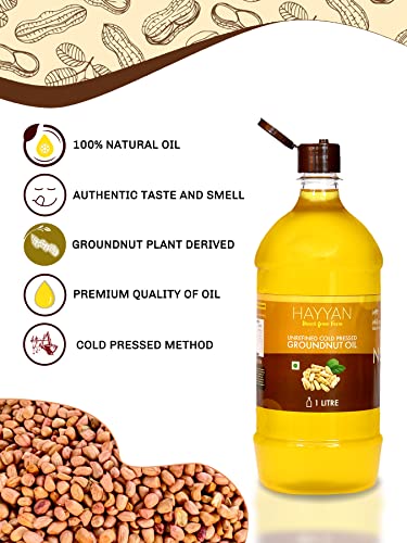 Image 6 of HAYYAN 100% Pure Unrefined Cold/Wood Pressed Virgin Groundnut Peanut Oil