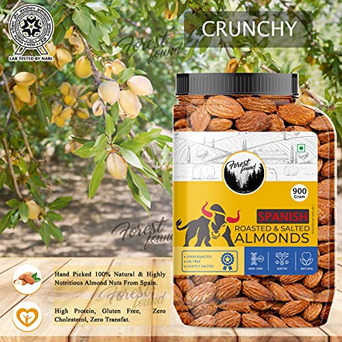 Image 3 of Forest Found Roasted And Lightly Salted Spanish Almonds, Badam Giri (900 Gram)