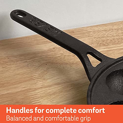 Image 7 of Meyer Pre Seasoned Cast Iron 12 Cavity Appam Patra, 26cm