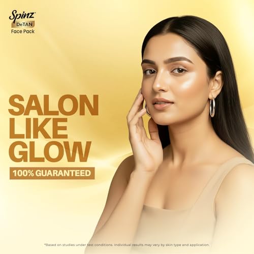 Image 2 of SpinZ DeTan Face Pack with Besan, Honey & Kojic Acid, 100 gm