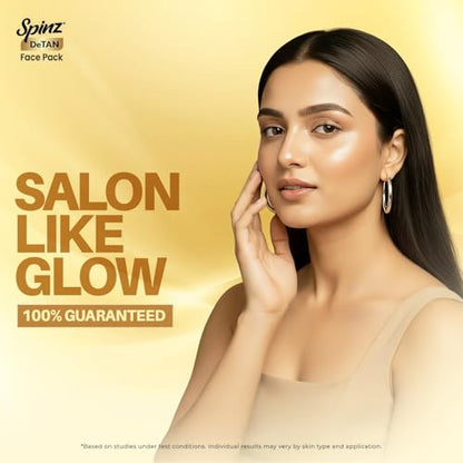 Image 2 of SpinZ DeTan Face Pack with Besan, Honey & Kojic Acid, 100 gm