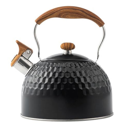 Image 1 of Default Title for the product Supvox Whistle Kettle 2.5L Stainless Steel for Gas Stove, Black