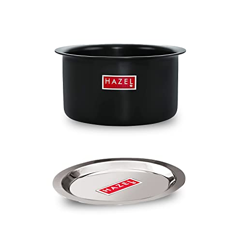 Image 6 of Silver (With Lid) / 2 / 2400 ml for the product HAZEL Hard Anodised Aluminium Tope Patila Boiling Vessels
