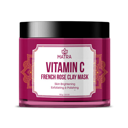 Image 1 of 100gm for the product Matra Vitamin C French Rose Clay Mask