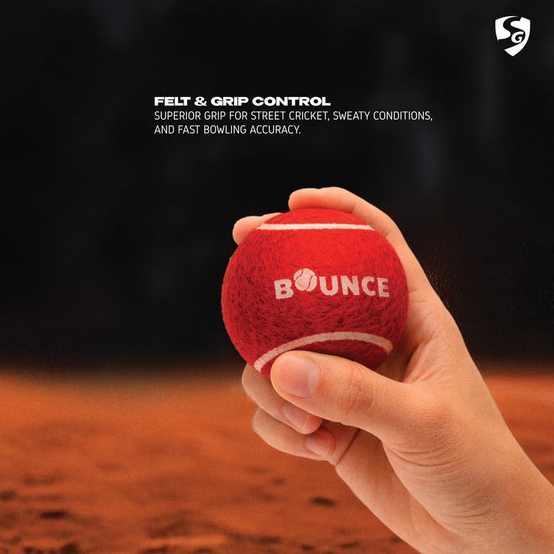 Image 3 of SG Heavy Tennis Cricket Ball – Power • Durability • Strong Bounce