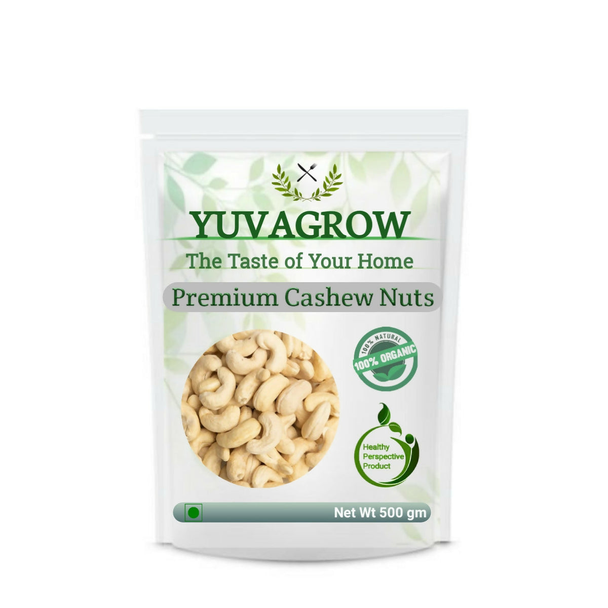 Image 1 of 500 gm for the product Yuvagrow W-210 Cashew Nuts