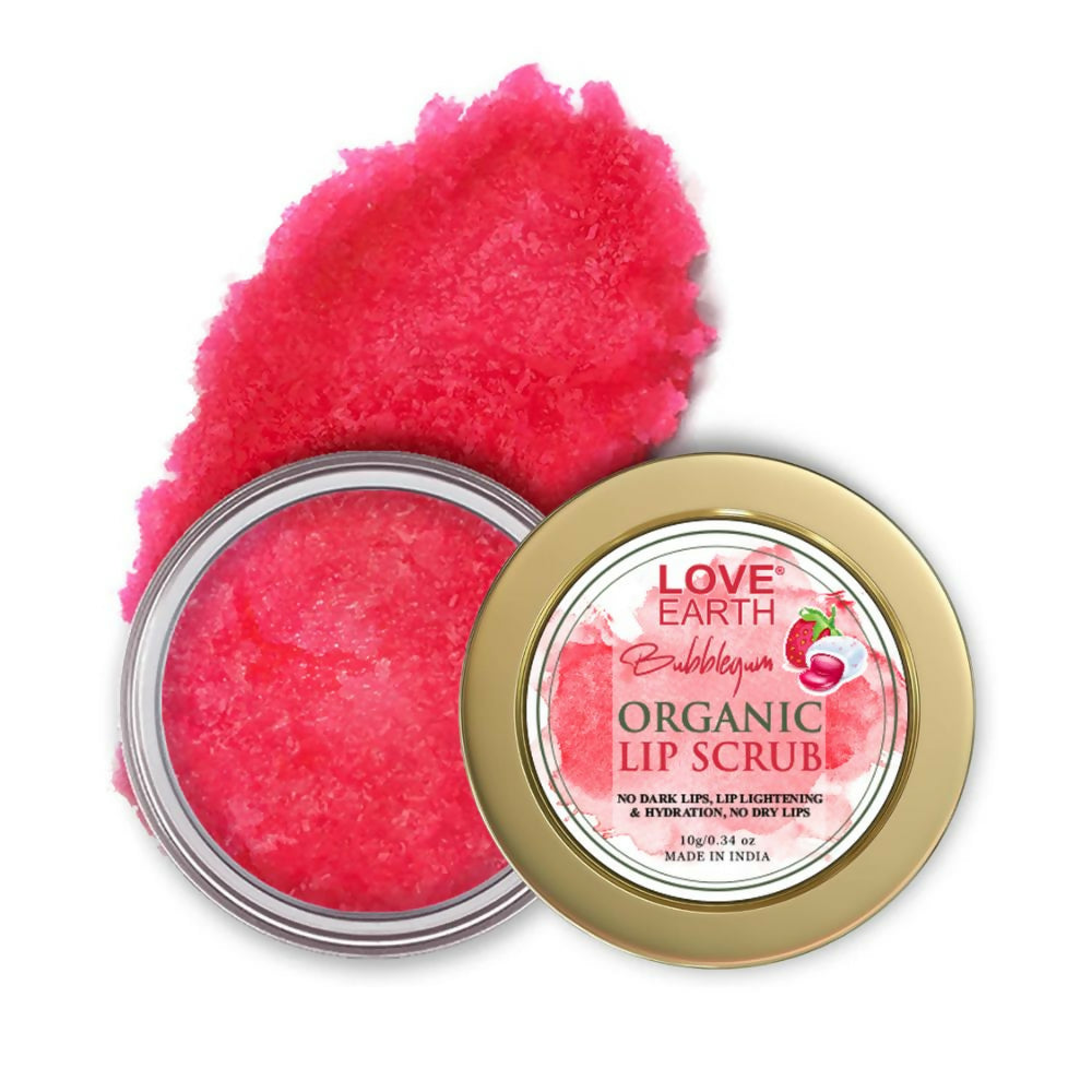 Image 1 of Love Earth Organic Lip Scrub with Shea Butter And Vitamin-E For Lip Hydration And Repair