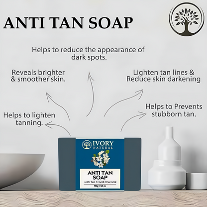 Image 5 of Ivory Natural Tan Soap - Tanning, Protect From Uv Rays For Both Men & Women