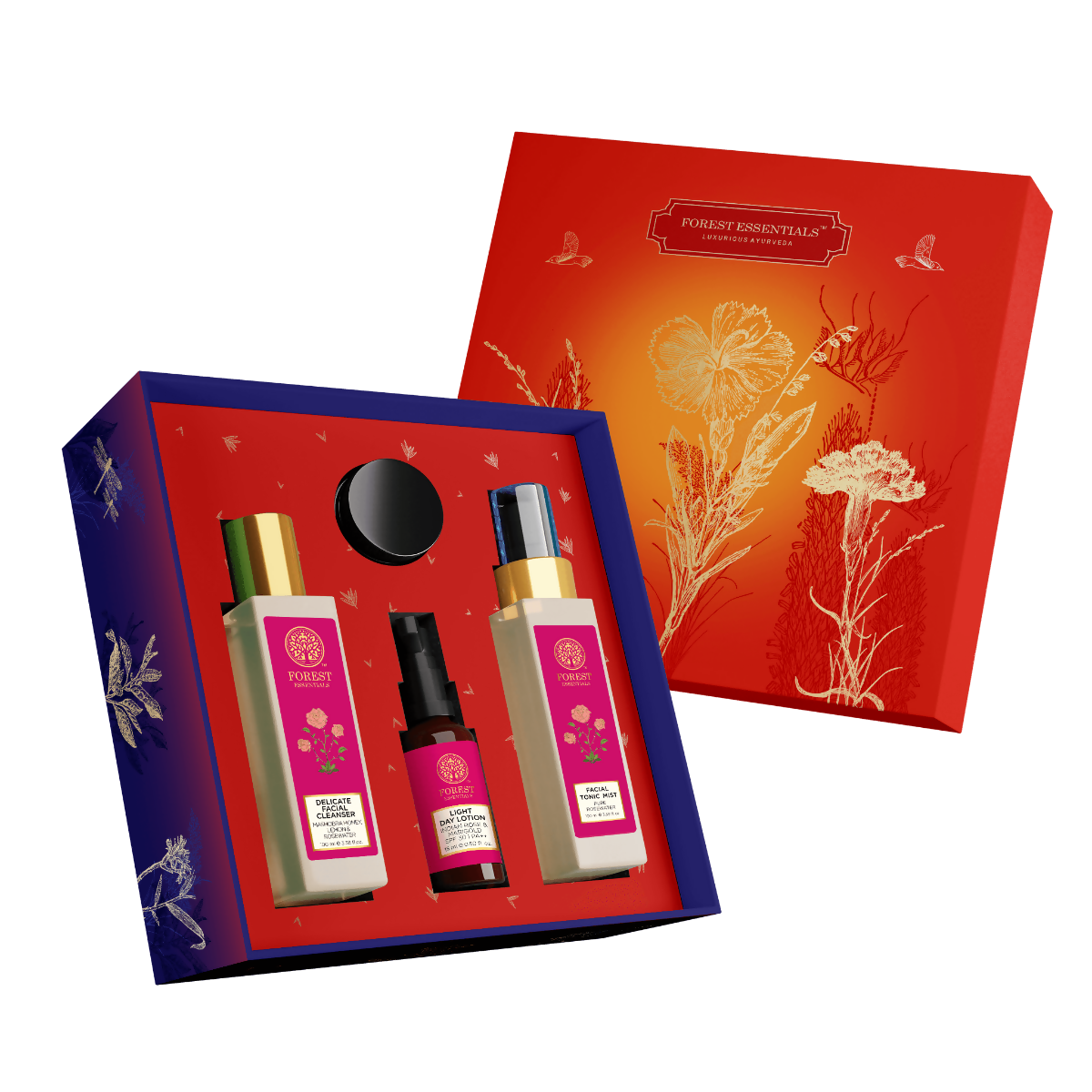 Image 1 of Forest Essentials Patina Rose Glow Kit Gift Box