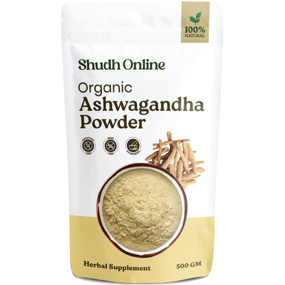 Image 9 of 500 gm for the product Shudh Online Pure Aswagandhada Powder