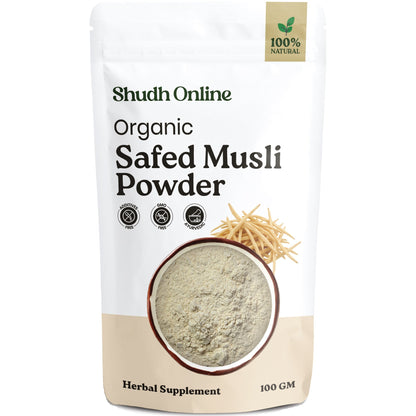 Image 6 of 100 gm for the product Shudh Online Safed Musli Root Powder