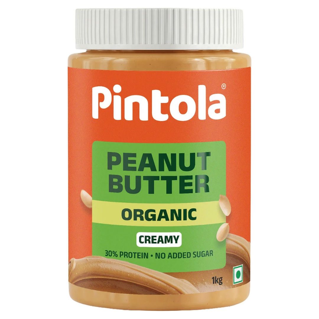 Image 2 of 1 kg / Pack of 1 for the product Pintola Organic Creamy Peanut Butter
