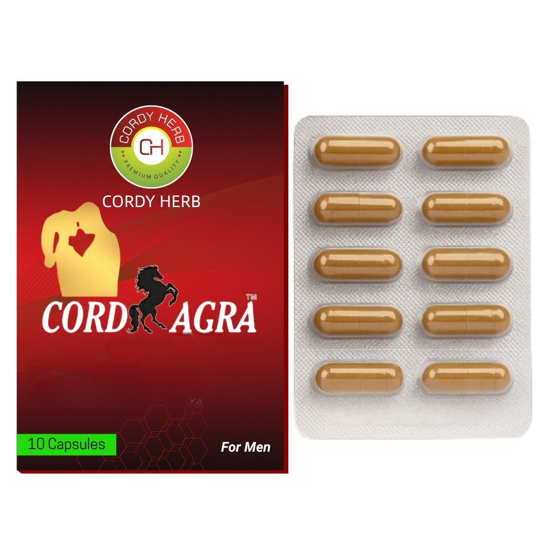 Image 2 of 10 caps for the product Cordy Herb Mens Sexual Health Supplement Capsules