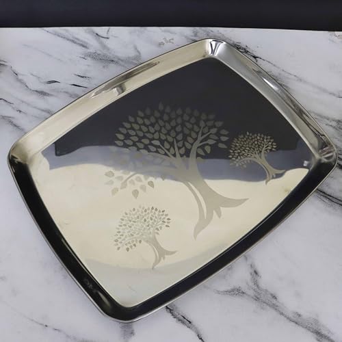 Image 5 of Spillbox Stainless Steel Pooja Thambulam Plate Welcome Set