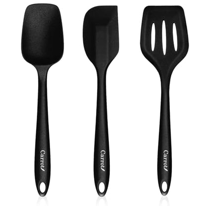 Image 1 of BLACK for the product Carrot Silicone Spatula Set of 3
