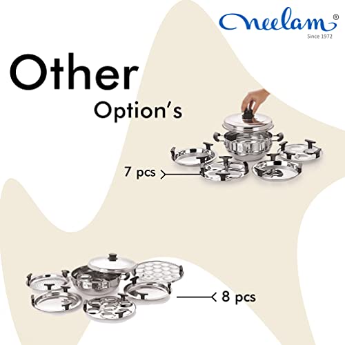 Image 5 of neelam Stainless Steel Multi Kadai 3500 ml Cooking Set