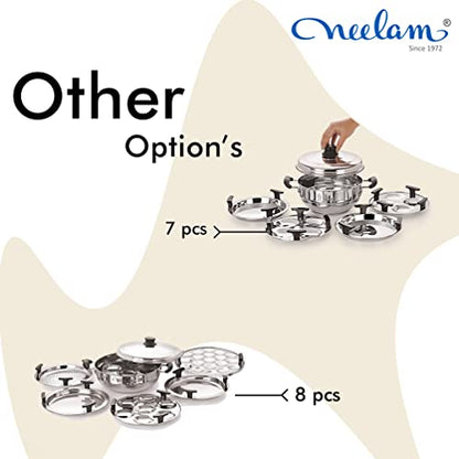 Image 5 of neelam Stainless Steel Multi Kadai 3500 ml Cooking Set