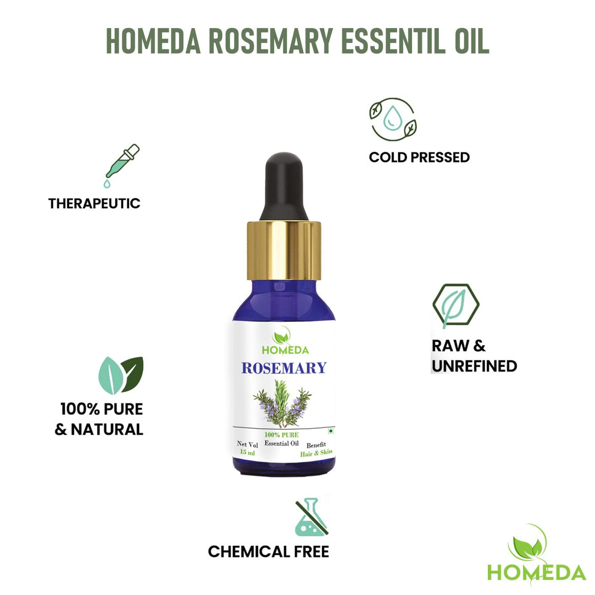 Image 4 of 200 ml for the product Shudh Online Rosemary Essential Oil