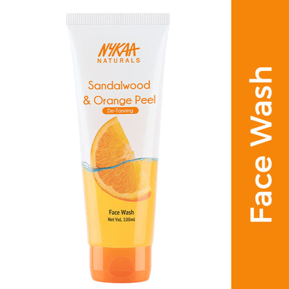 Image 1 of 100 ml for the product Nykaa Anti-Acne Face Wash With Salicylic Acid, Tea Tree & Neem - For Oily & Acne Prone Skin - Sandalwood Orange Peel